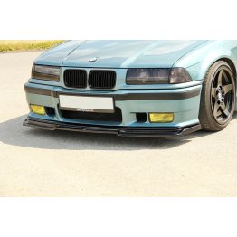 Накладка сплиттер на передний бампер Вар2 на BMW 3 E36 M3